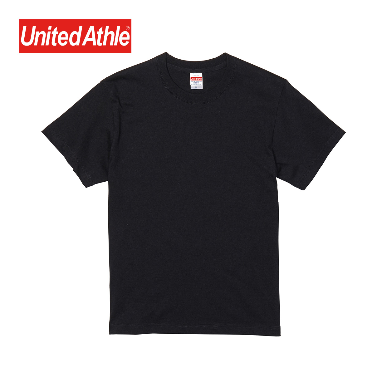 United Athle 5.6オンス ハイクオリティー Tシャツ　ブラック