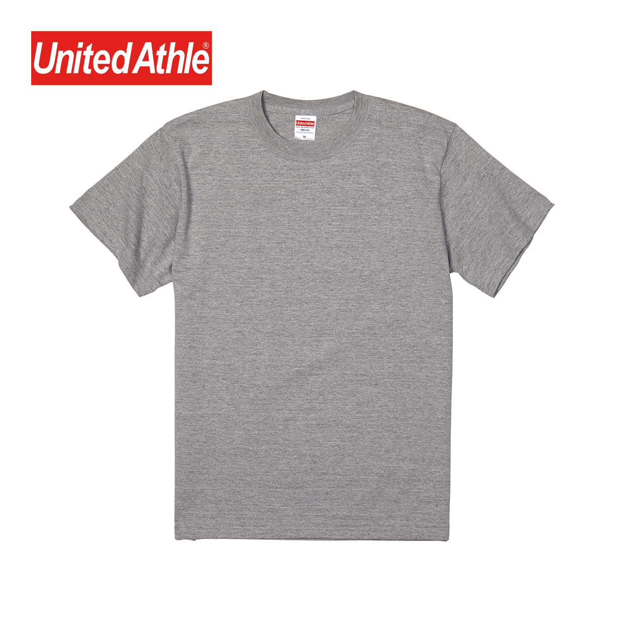 United Athle 5.6オンス ハイクオリティー Tシャツ　ミックスグレー