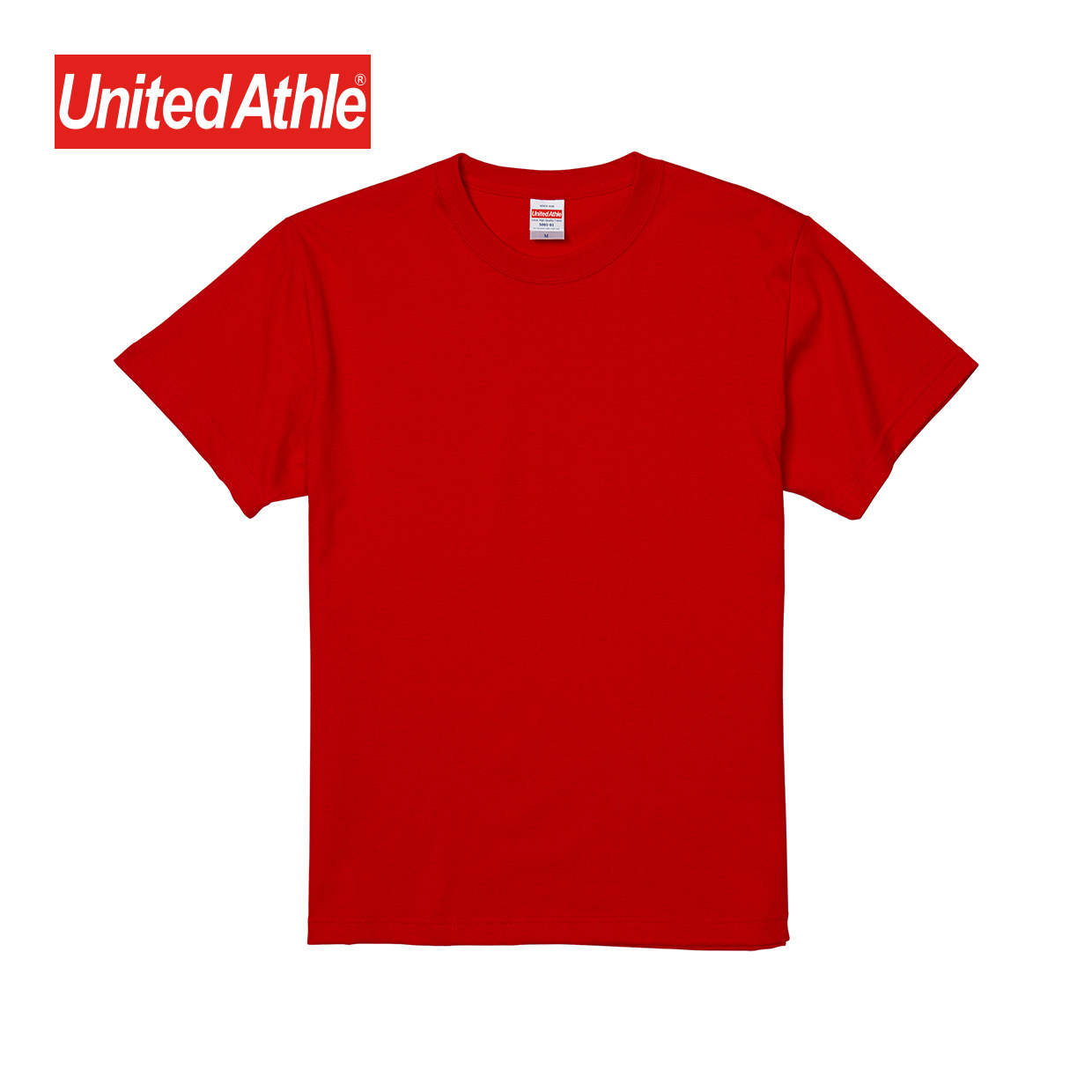 United Athle 5.6オンス ハイクオリティー Tシャツ　レッド