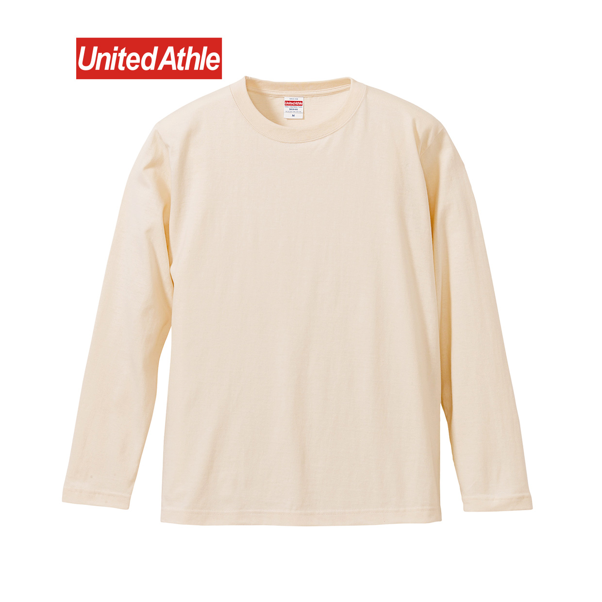 United Athle 5.6オンス ロングスリーブ Tシャツ　ナチュラル